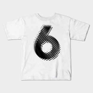 blurred 6 in black Kids T-Shirt